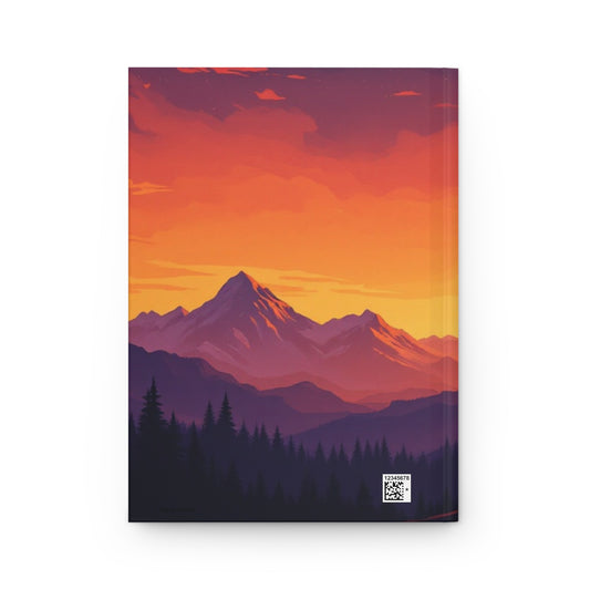 Mountain Twilight Hardcover Journal | 5x8 150 Pages | Hippsey Creations