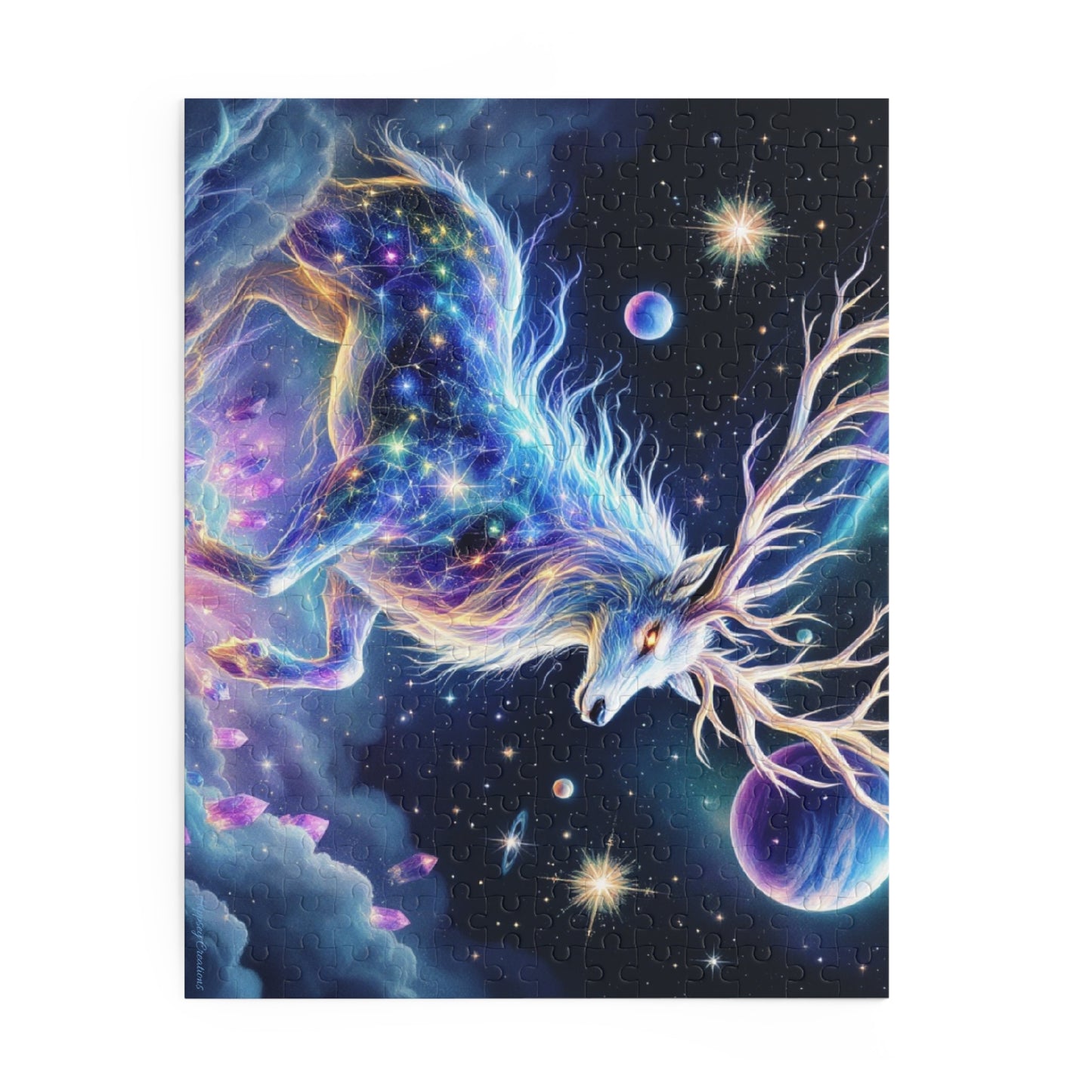 Cosmic Stag Puzzle | 120-500 Pieces | Hippsey Creations