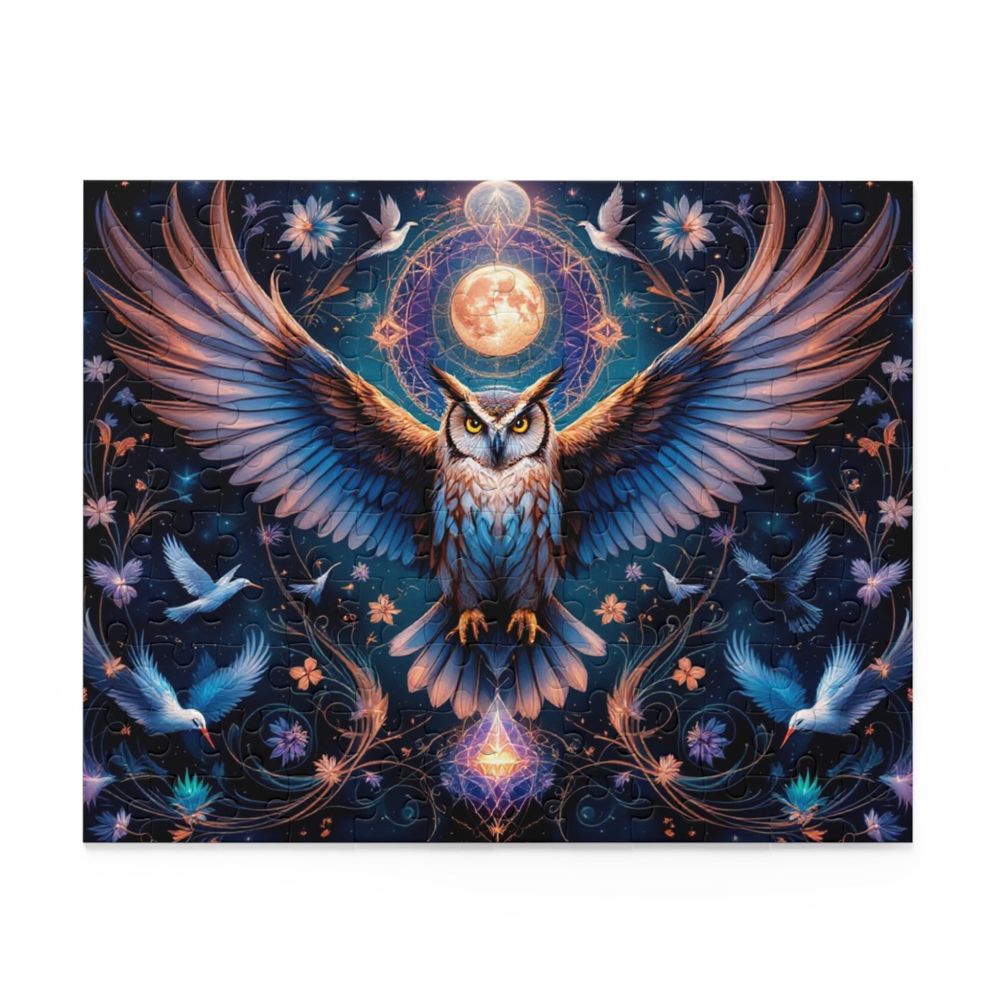 Majestic Night Watcher Puzzle | 120-500 Pieces | Hippsey Creations