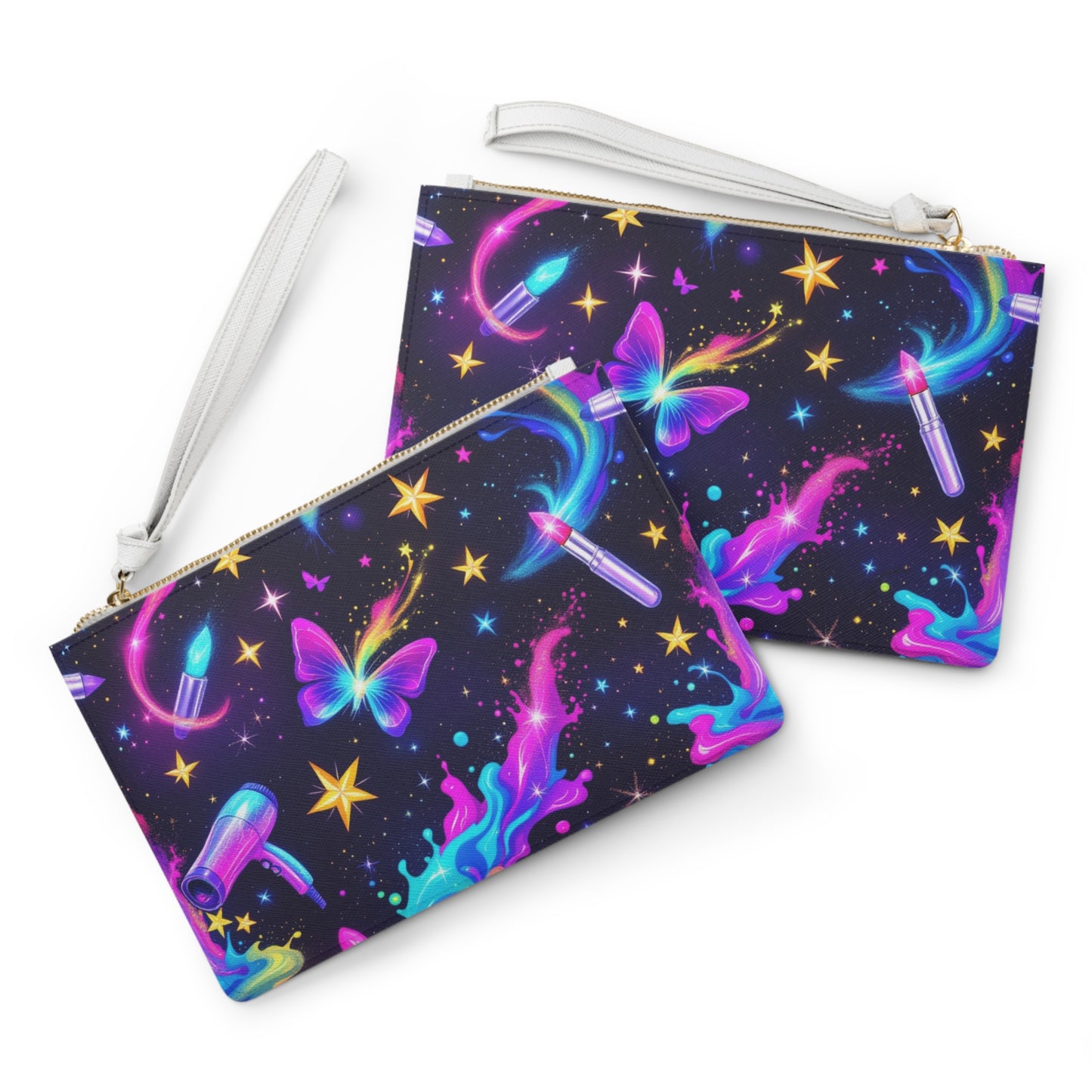Cosmic Makeup Clutch Bag | Vegan Leather | Hippsey Creations