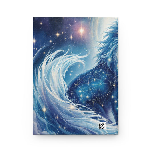Starlit Fox Spirit Hardcover Journal | 5x8 150 Pages | Hippsey Creations