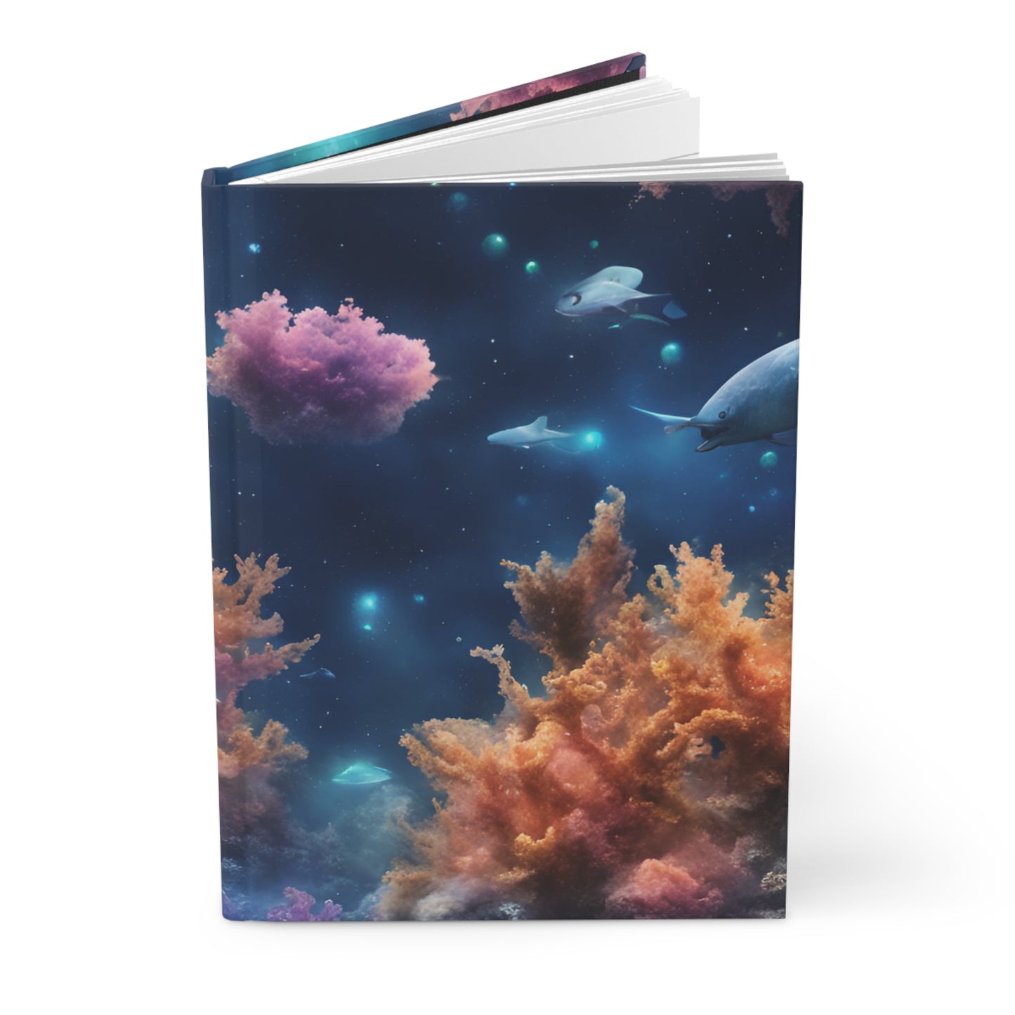 Coral Reflections Hardcover Journal | 5x8 150 Pages | Hippsey Creationserwater Design