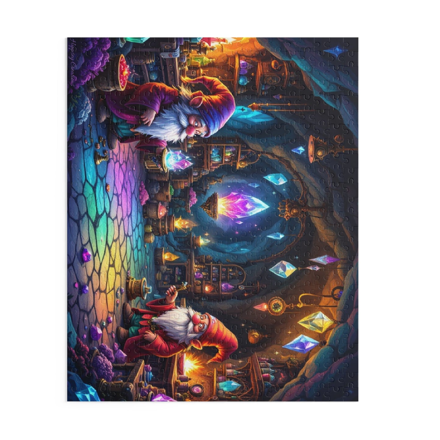 Enchanted Gnome Crystal Puzzle | 120-500 Pieces | Hippsey Creations