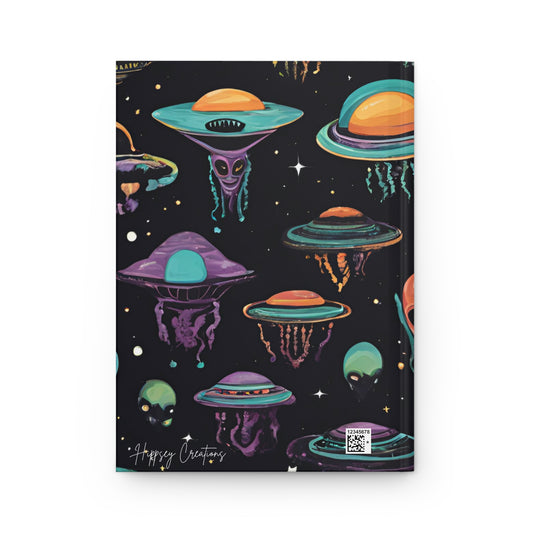 Celestial Conspiracies Hardcover Journal | 5x8 150 Pages | Hippsey Creationsosmic Mysteries Design