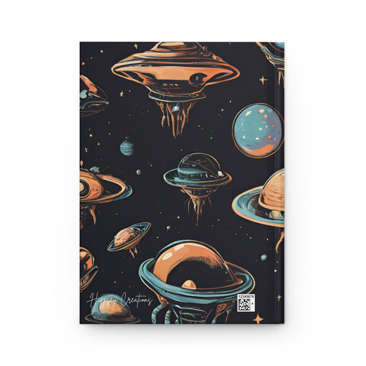 Interstellar Encounters Hardcover Journal | 5x8 150 Pages | Hippsey Creations