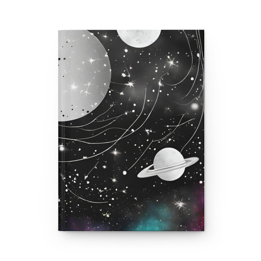 Cosmic Chronicles Hardcover Journal | 5x8 150 Pages | Hippsey Creationset-Themed Design