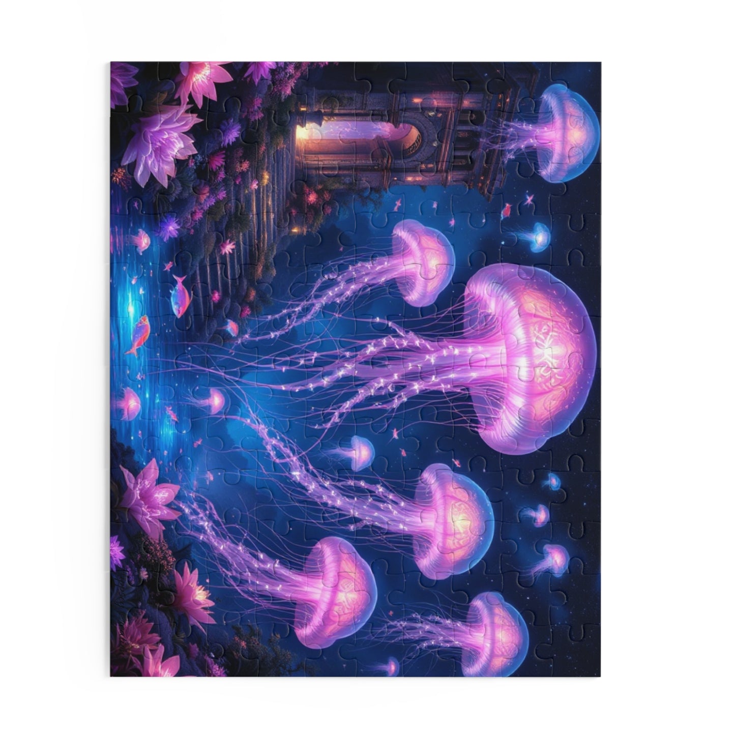 Colorful Jellyfish Puzzle | 120-500 Pieces | Hippsey Creations