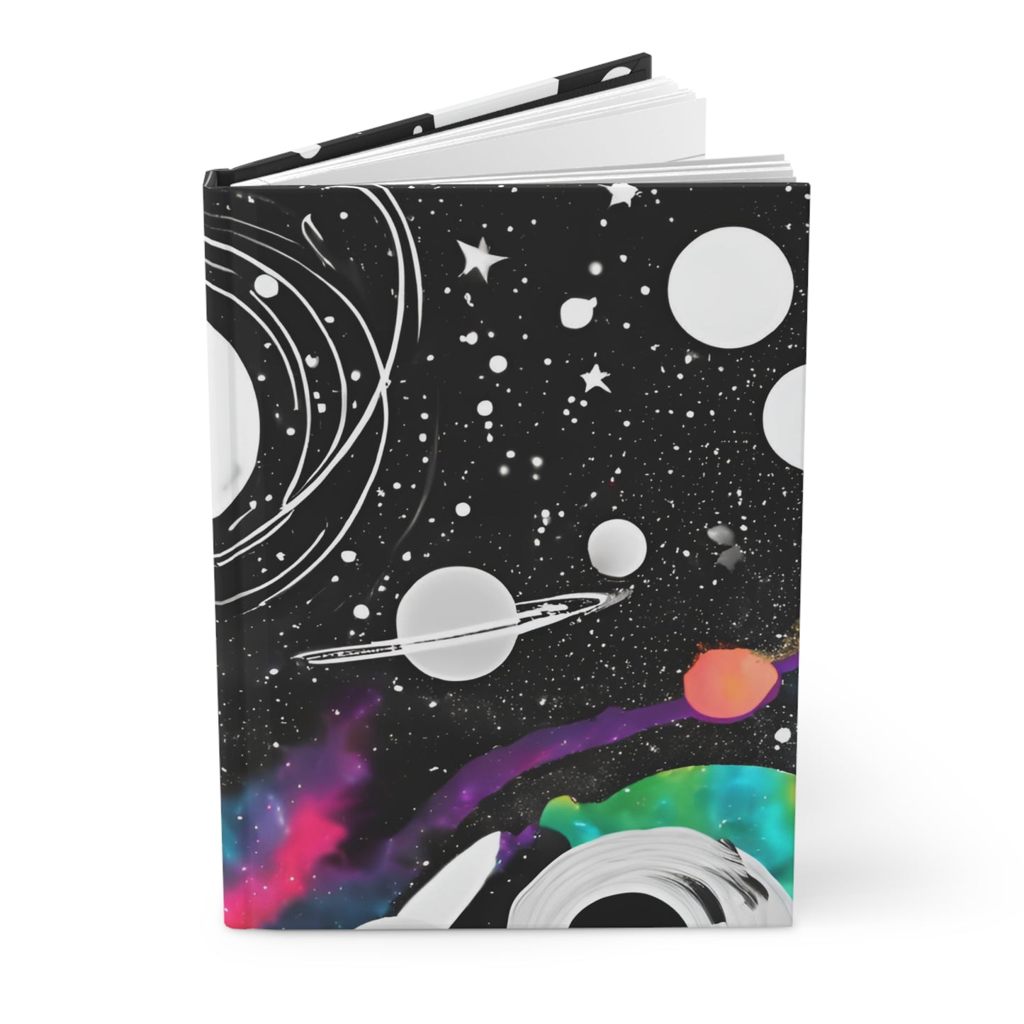 Planetary Ponderings Journal – 5x8 Lined Pages, Celestial Comet Design