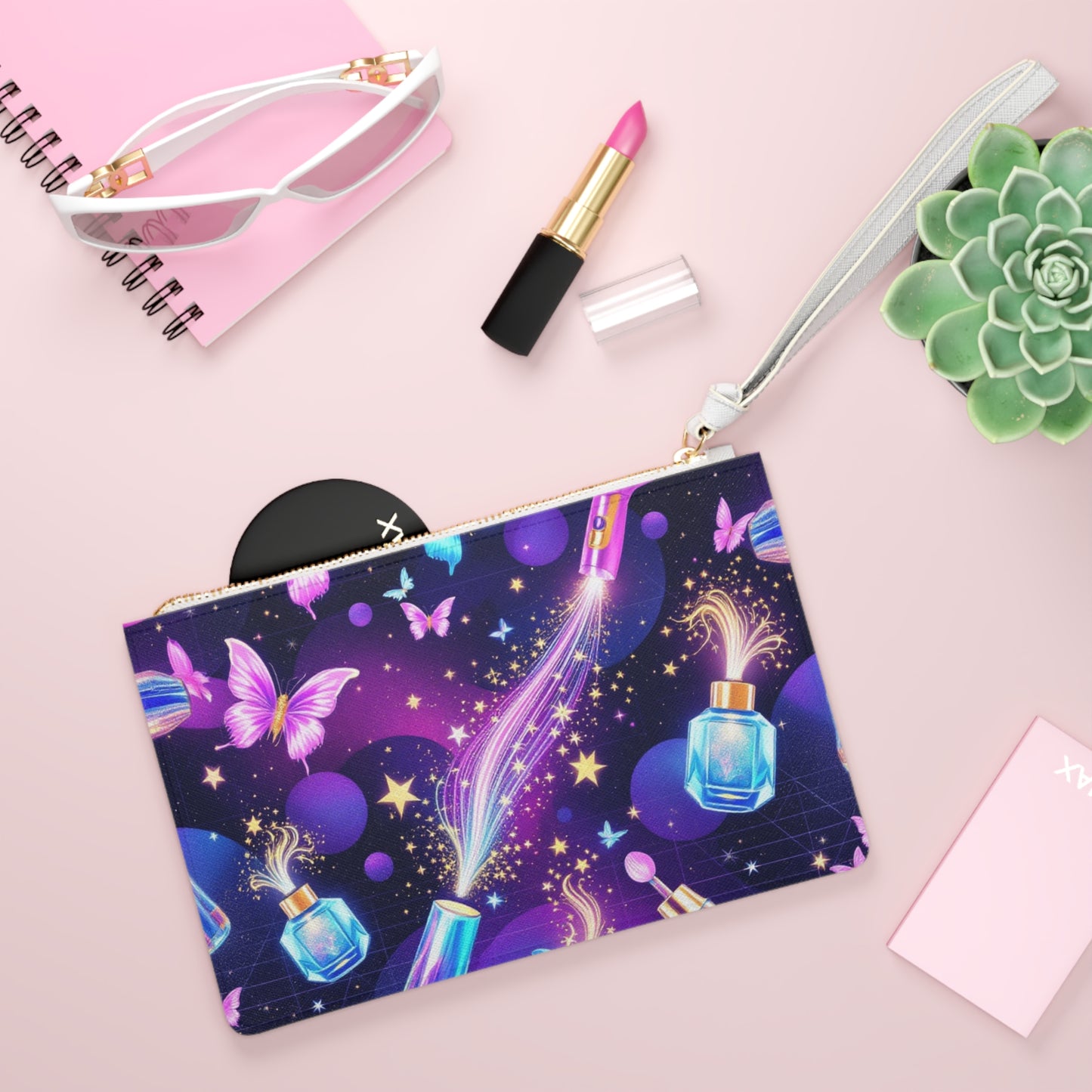 Magical Beauty Clutch Bag | Vegan Leather | Hippsey Creations