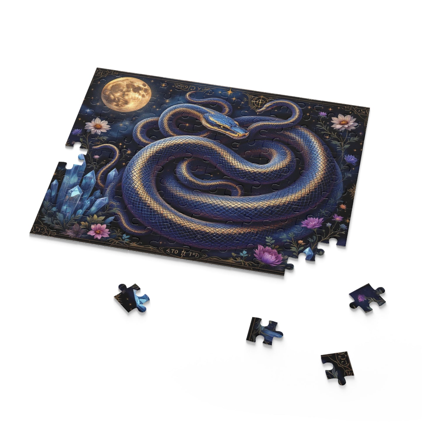 Serpentine Elegance Puzzle | 120-500 Pieces | Hippsey Creations