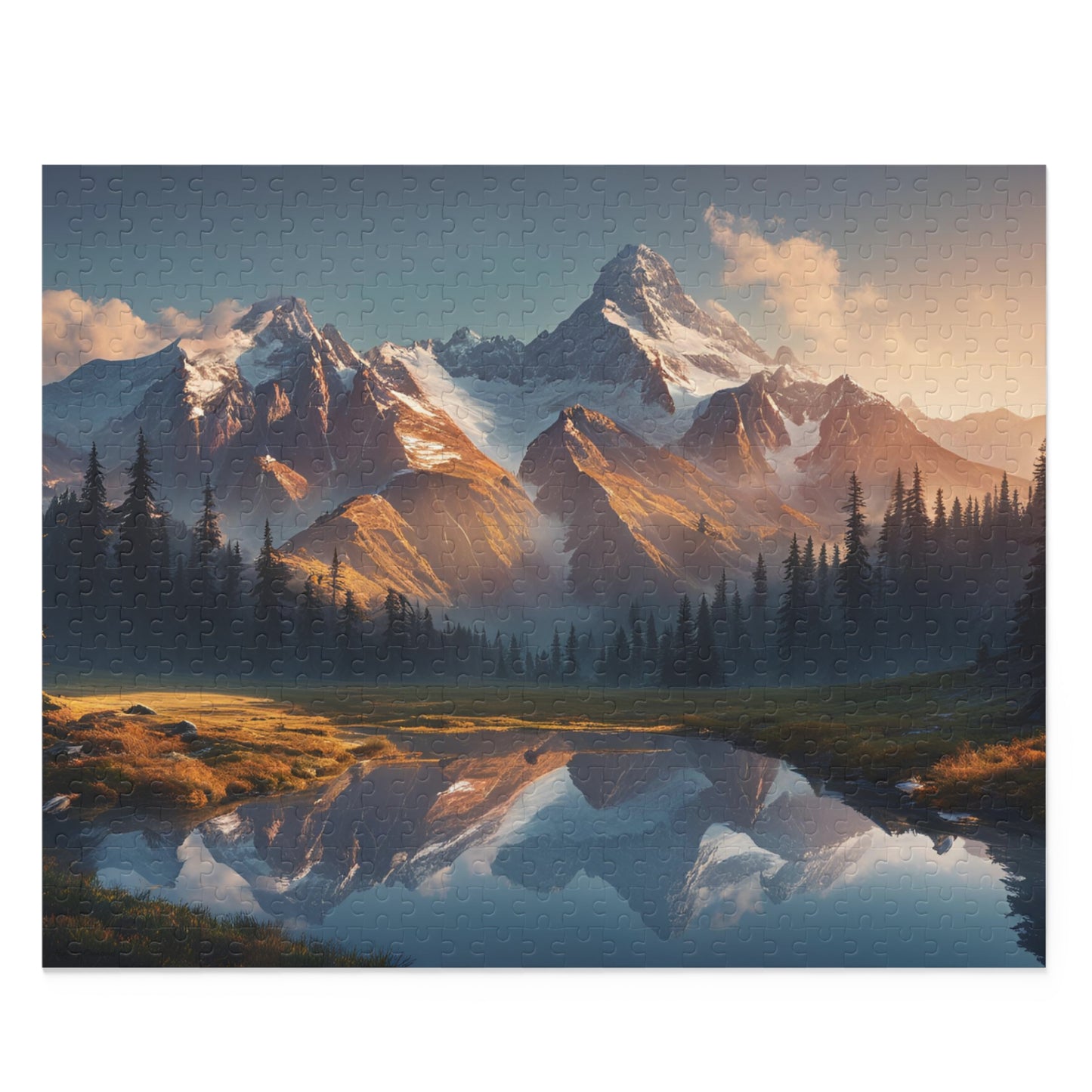 Majestic Mountain Puzzle | 120-500 Pieces | Hippsey Creations