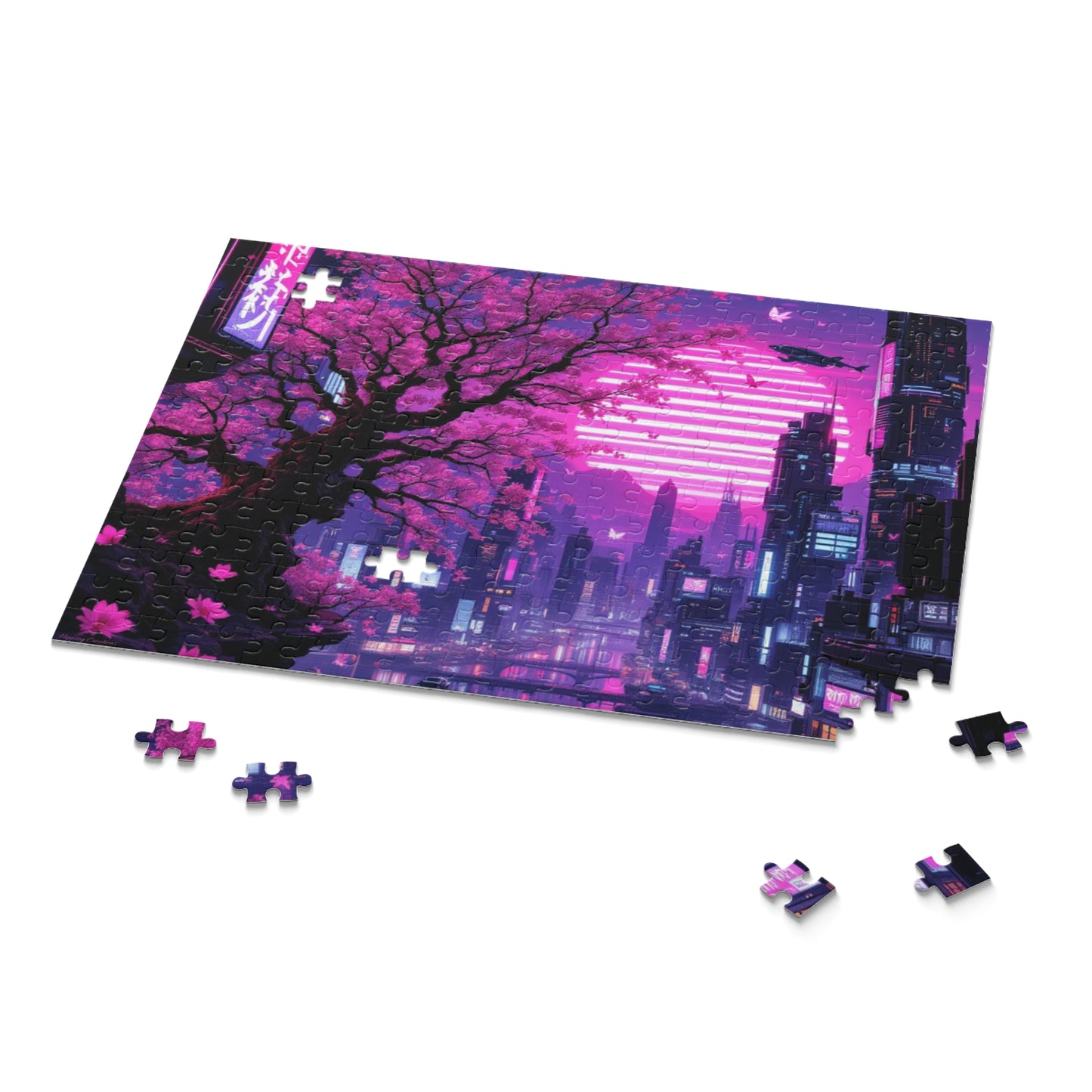 Dreamy Cityscape Puzzle | 120-500 Pieces | Hippsey Creations