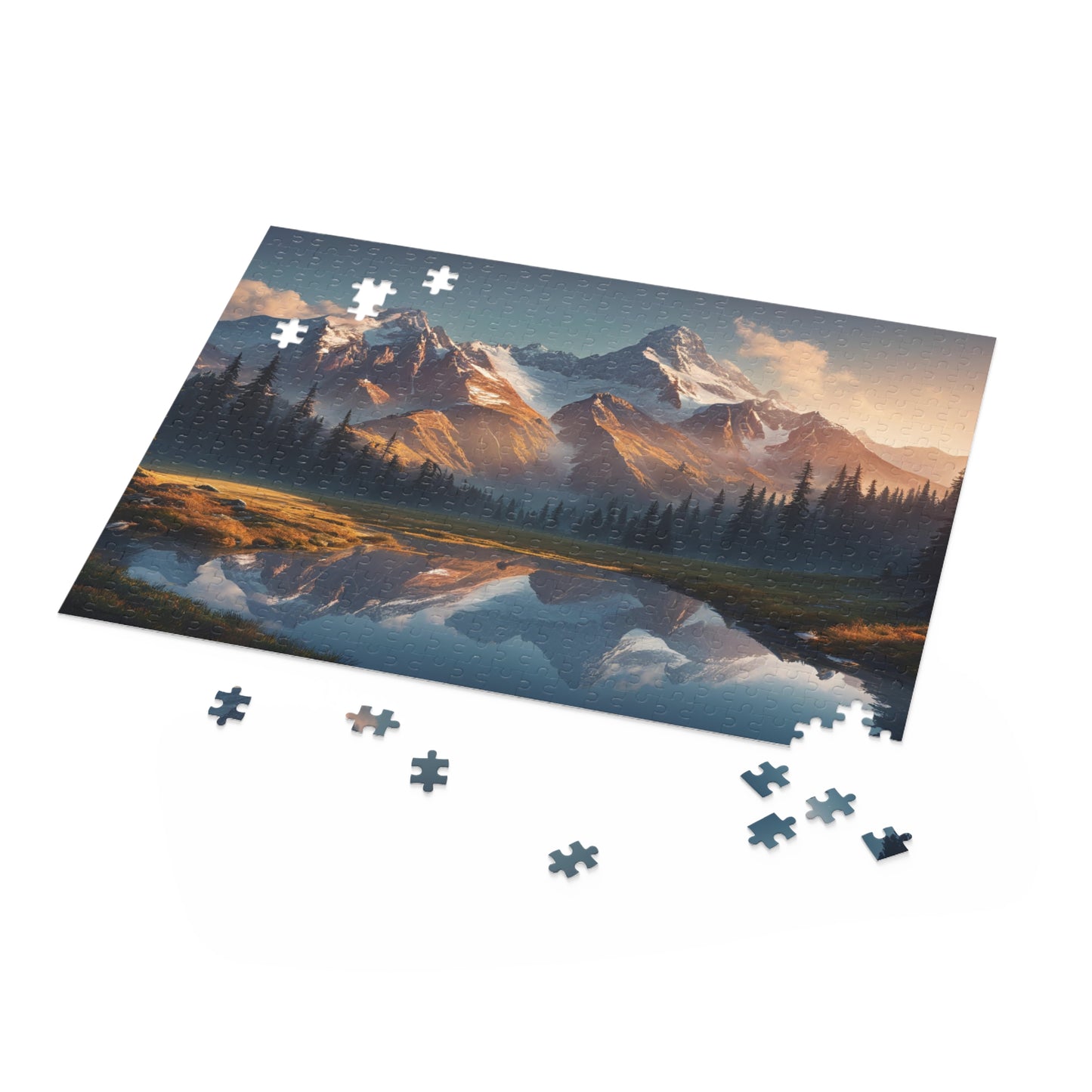 Majestic Mountain Puzzle | 120-500 Pieces | Hippsey Creations