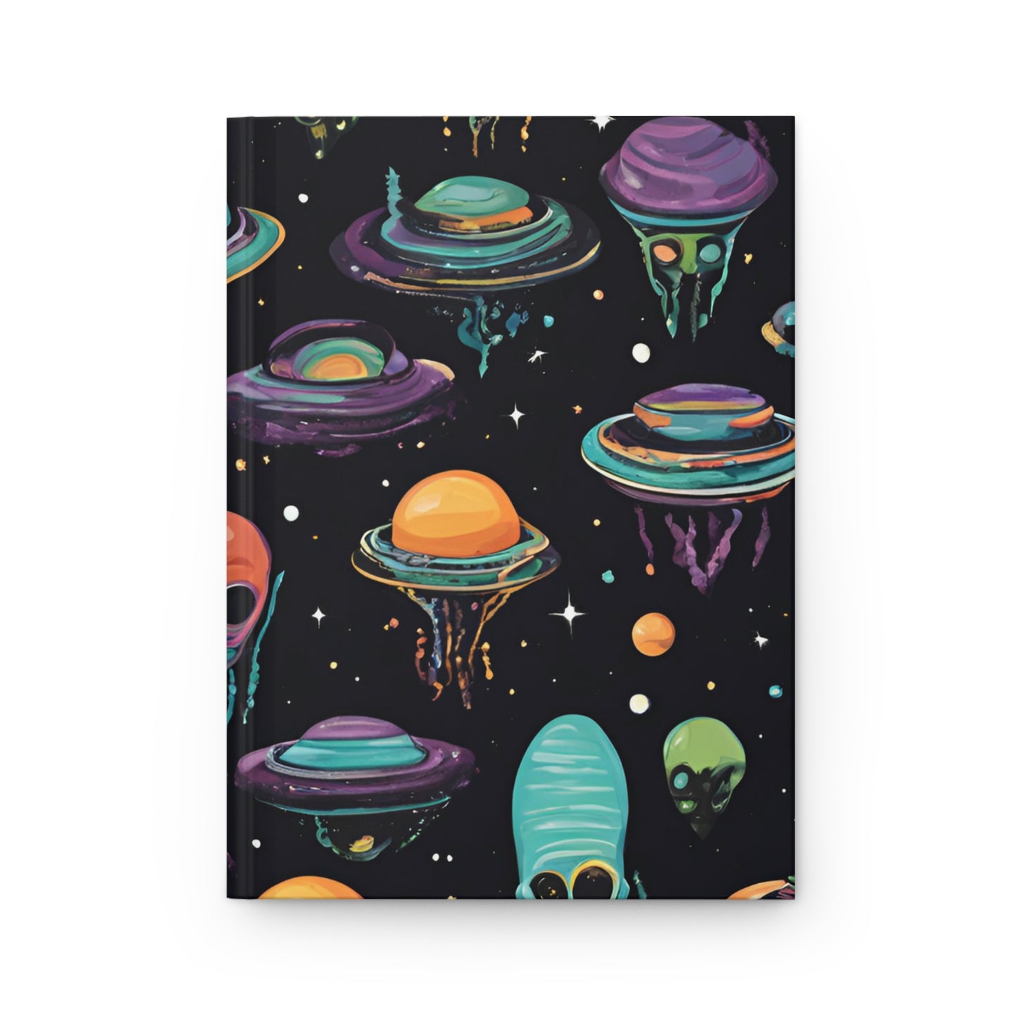 Celestial Conspiracies Hardcover Journal | 5x8 150 Pages | Hippsey Creationsosmic Mysteries Design