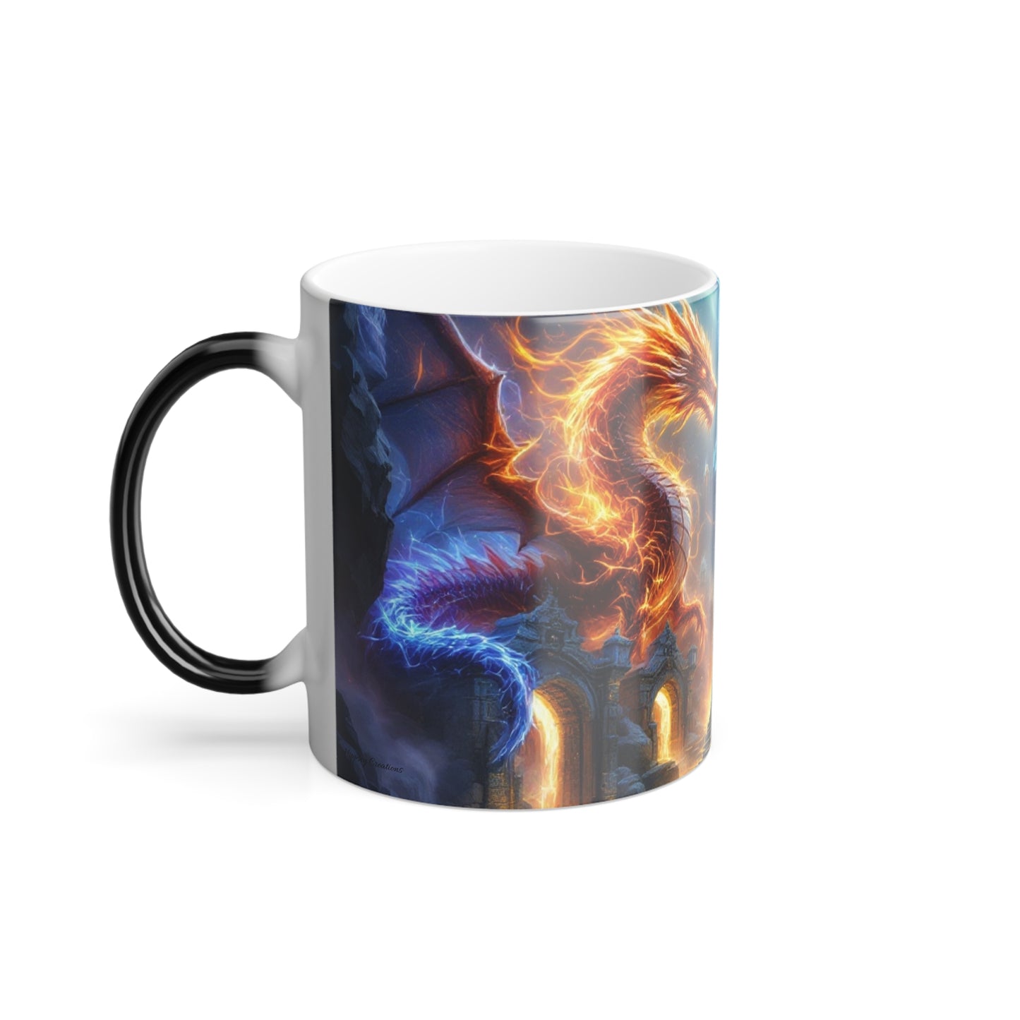 Dragon's Twilight Color-Changing Mug | Enchanted Dreams Collection | Hippsey Creations