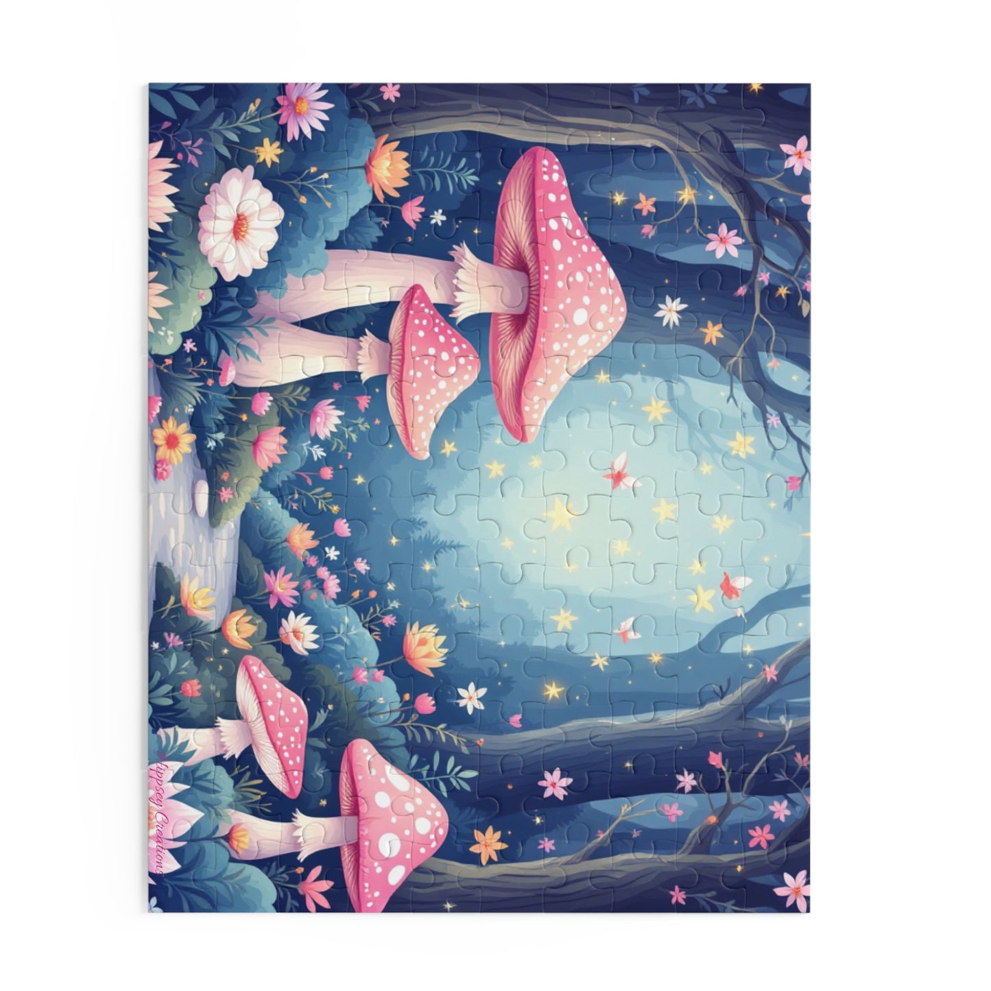 Whimsical Mushroom Puzzle | 120-500 Pieces | Hippsey Creations
