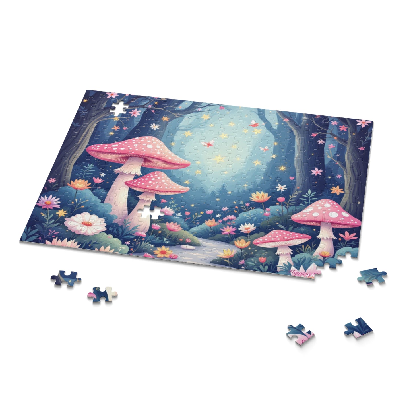 Whimsical Mushroom Puzzle | 120-500 Pieces | Hippsey Creations