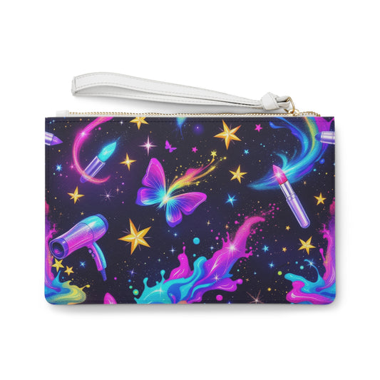 Cosmic Makeup Clutch Bag | Vegan Leather | Hippsey Creations