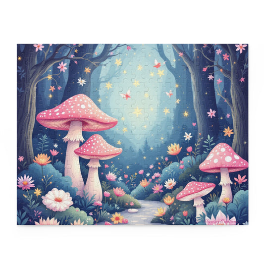 Whimsical Mushroom Puzzle | 120-500 Pieces | Hippsey Creations