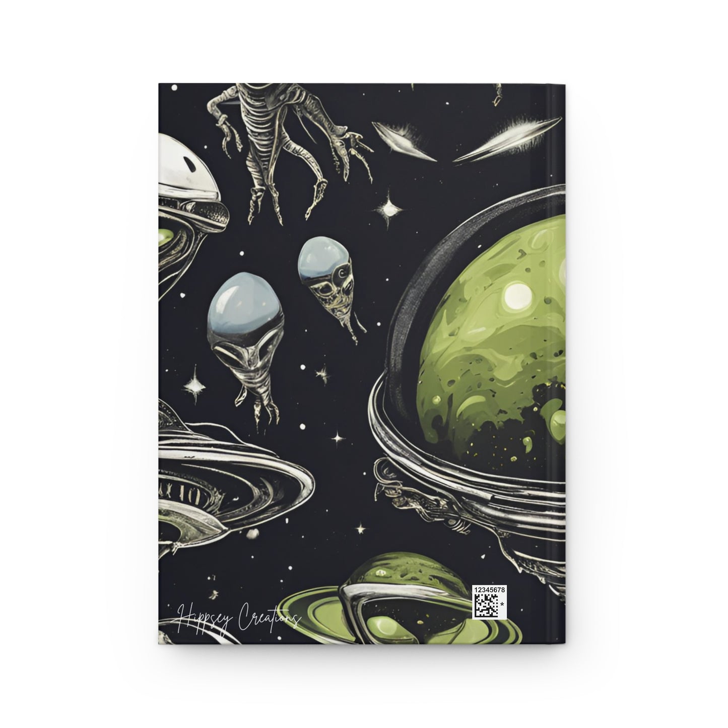 Alien Odyssey Journal – 5x8 Lined Pages, Extraterrestrial Design