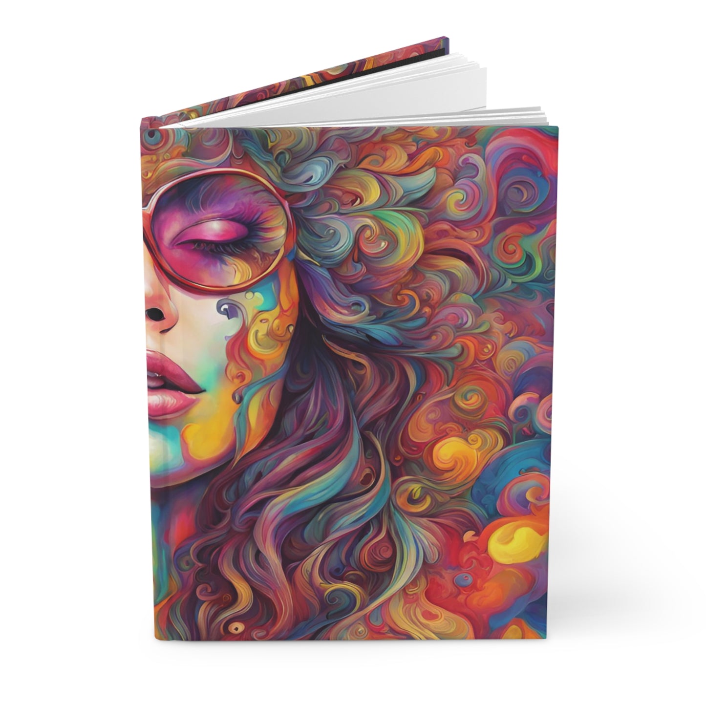 Psychedelic Palette Hardcover Journal - Hippsey Creations