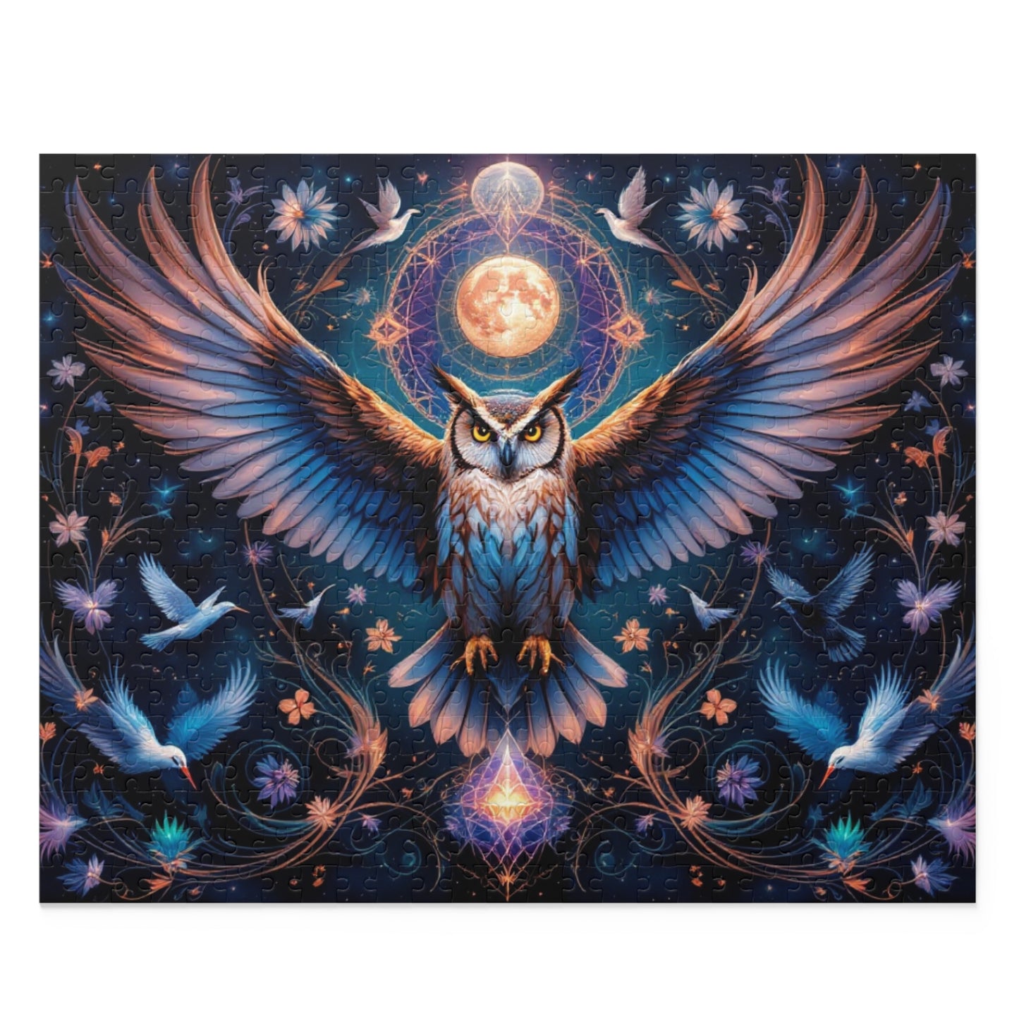 Majestic Night Watcher Puzzle | 120-500 Pieces | Hippsey Creations