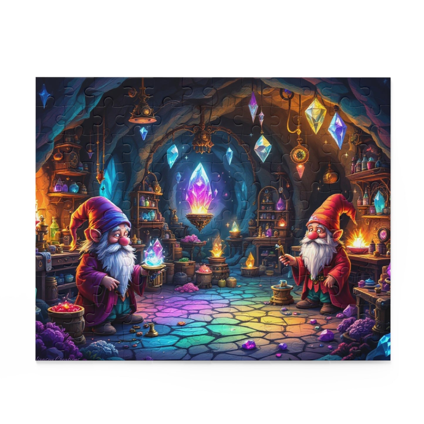 Enchanted Gnome Crystal Puzzle | 120-500 Pieces | Hippsey Creations