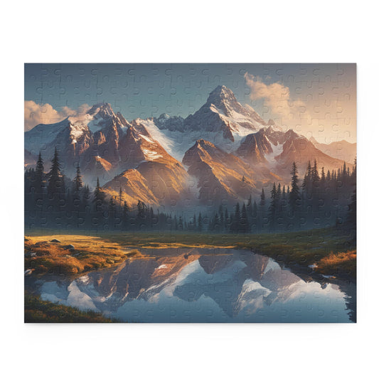Majestic Mountain Puzzle | 120-500 Pieces | Hippsey Creations