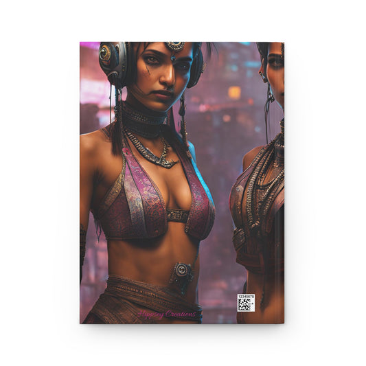 Cyber Femme Hardcover Journal | 5x8 150 Pages | Hippsey Creations