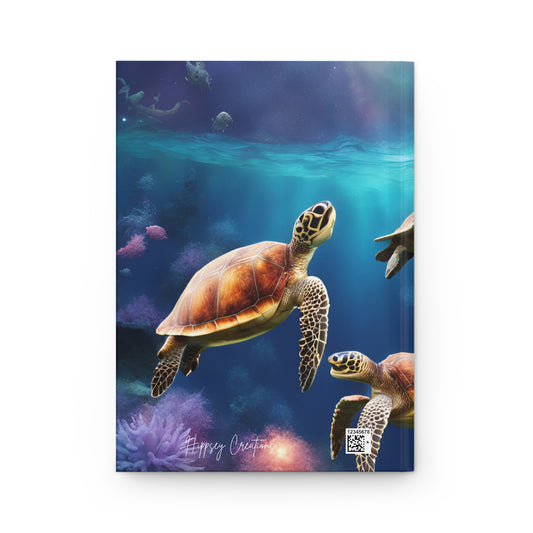 Turtle Treks Hardcover Journal | 5x8 150 Pages | Hippsey Creations