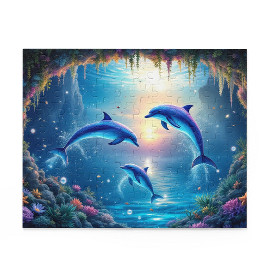 Ocean Bliss Dolphin Puzzle | 120-500 Pieces | Hippsey Creations