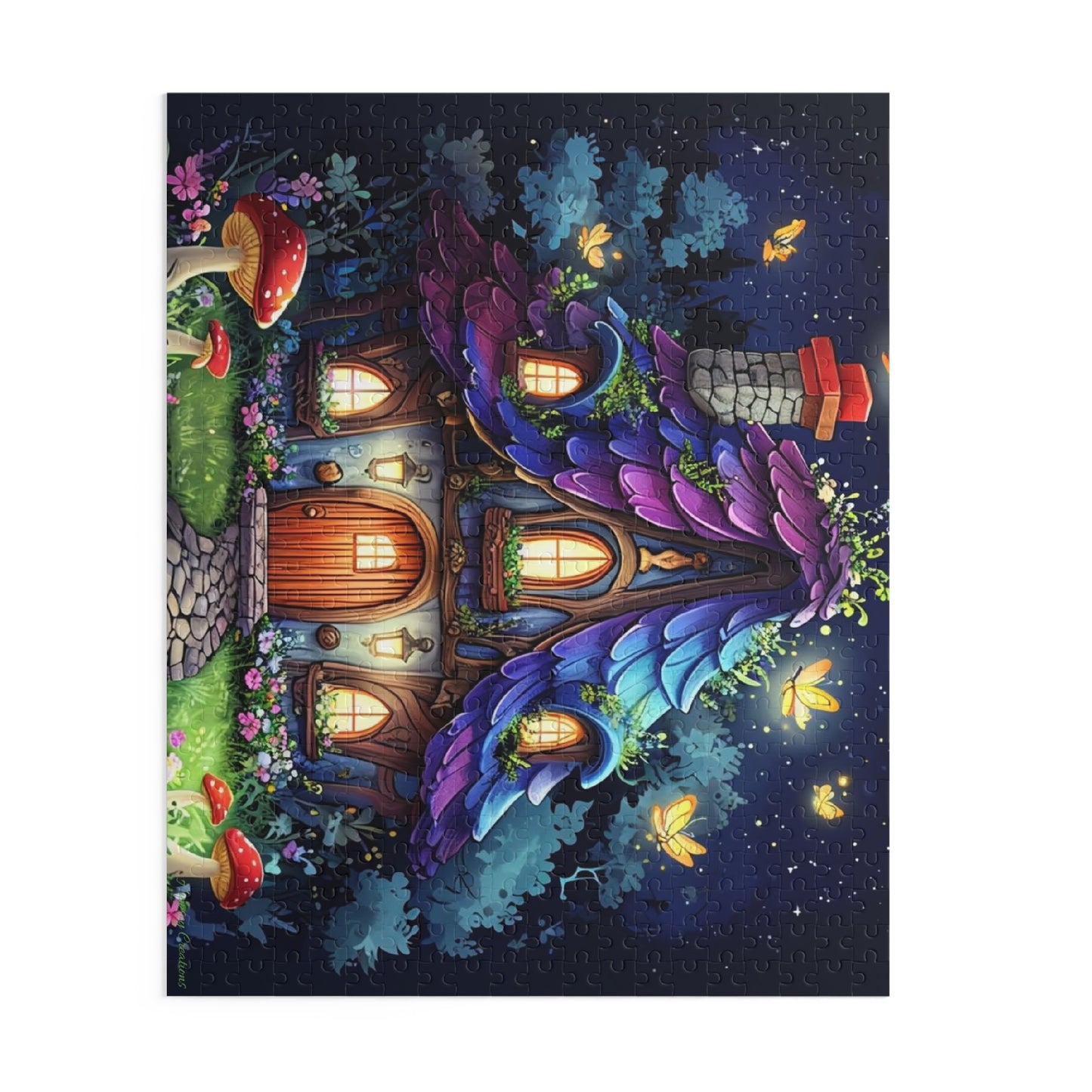 Whimsical Cottage Puzzle | 120-500 Pieces | Hippsey Creations