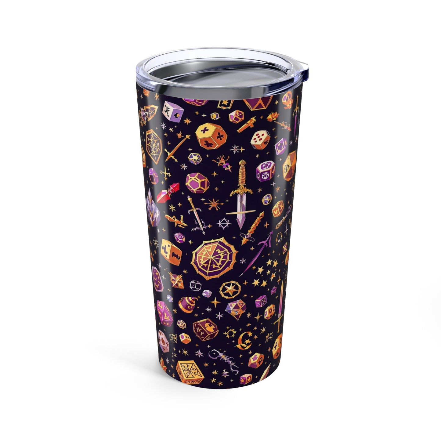 Mystical Adventure Tumbler 20oz - Fantasy Design for Gamers, Gift for D&D Enthusiasts, Travel Mug, Unique Drinkware