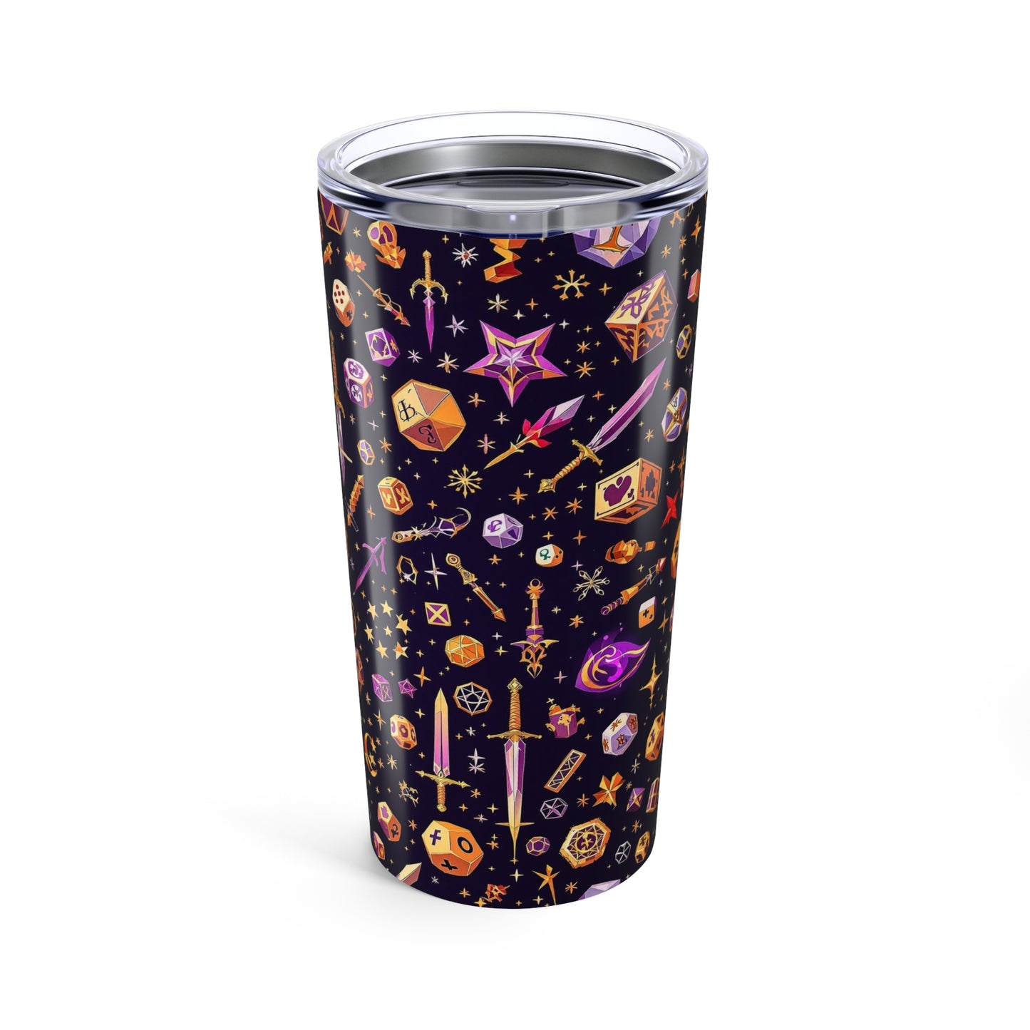 Mystical Adventure Tumbler 20oz - Fantasy Design for Gamers, Gift for D&D Enthusiasts, Travel Mug, Unique Drinkware