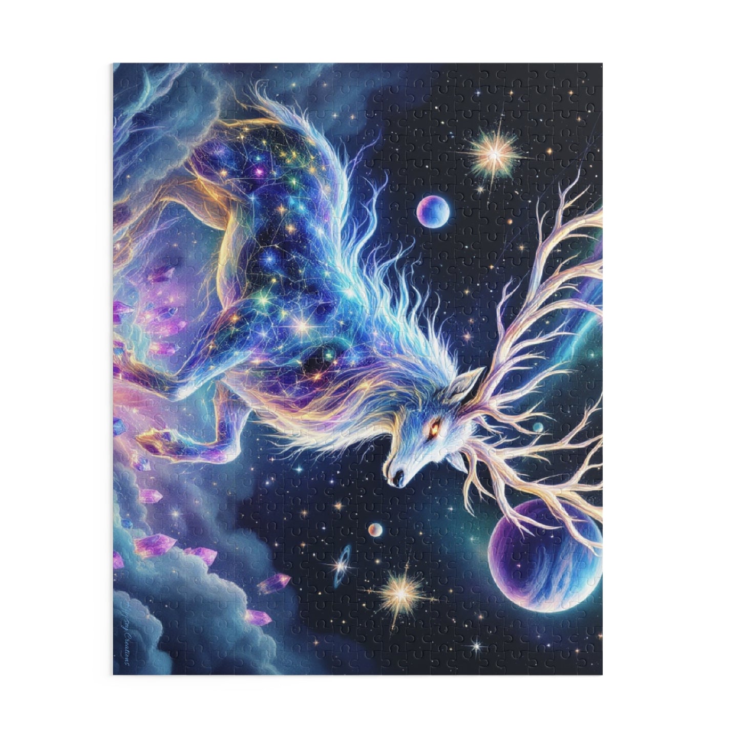 Cosmic Stag Puzzle | 120-500 Pieces | Hippsey Creations