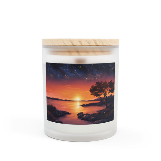 Sunset Waters Soy Candle | 11oz Frosted Glass | Hippsey Creations