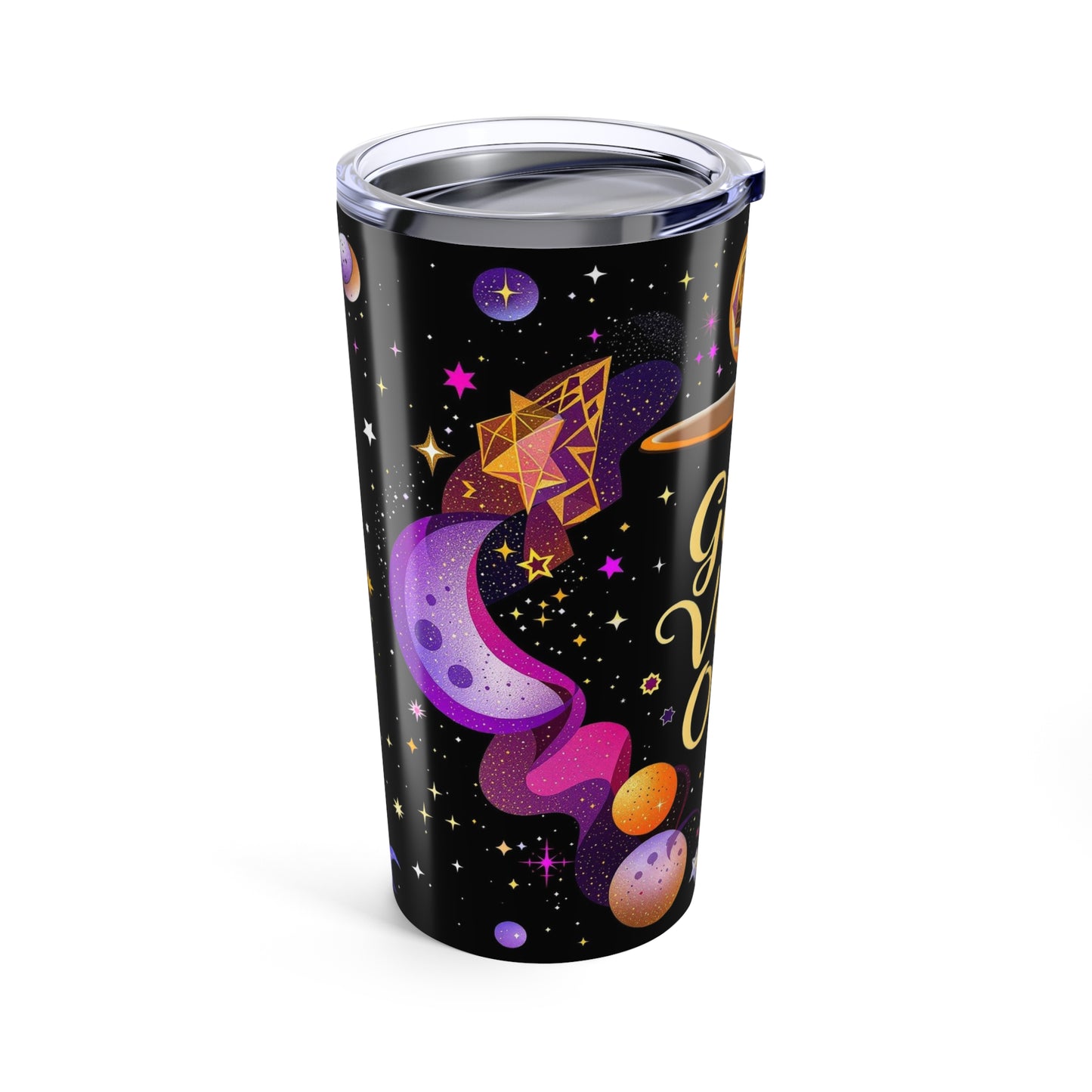 Glam Vibes Tumbler | 20oz Sparkle Energy | Hippsey Creations