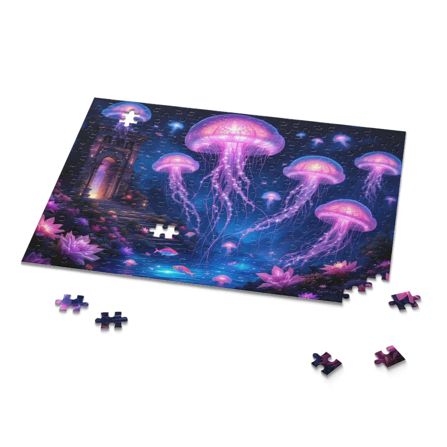 Colorful Jellyfish Puzzle | 120-500 Pieces | Hippsey Creations