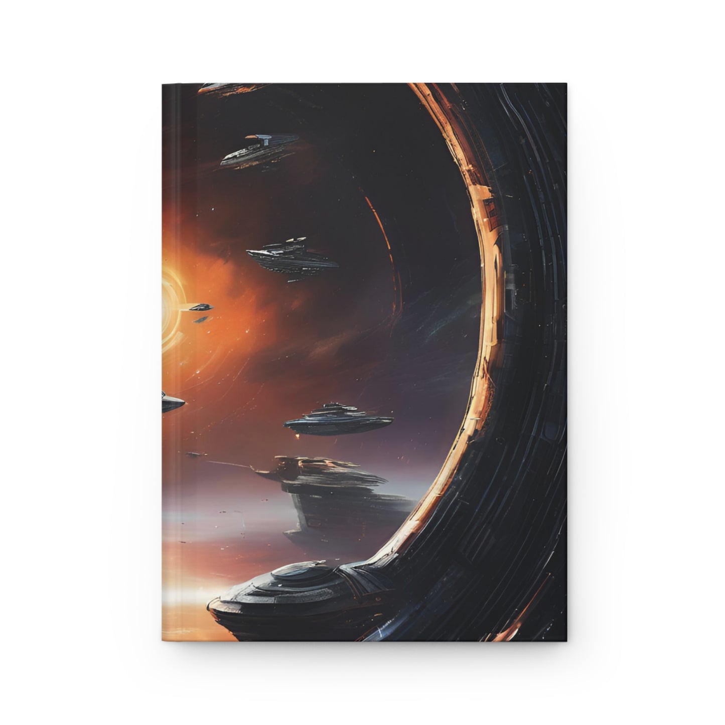 Galactic Vanguard Hardcover Journal | 5x8 150 Pages | Hippsey CreationsSpace Battleship Design