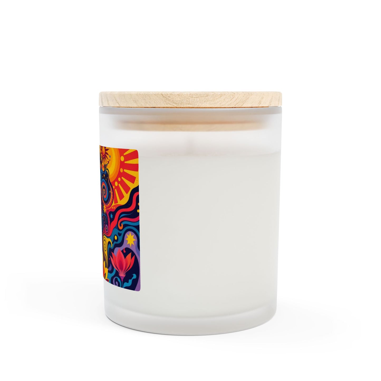 Kaleidoscope Garden Wooden Wick Candle | 11oz Coconut-Soy | Hippsey Creations