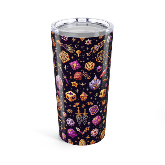 Mystical Adventure Tumbler 20oz - Fantasy Design for Gamers, Gift for D&D Enthusiasts, Travel Mug, Unique Drinkware