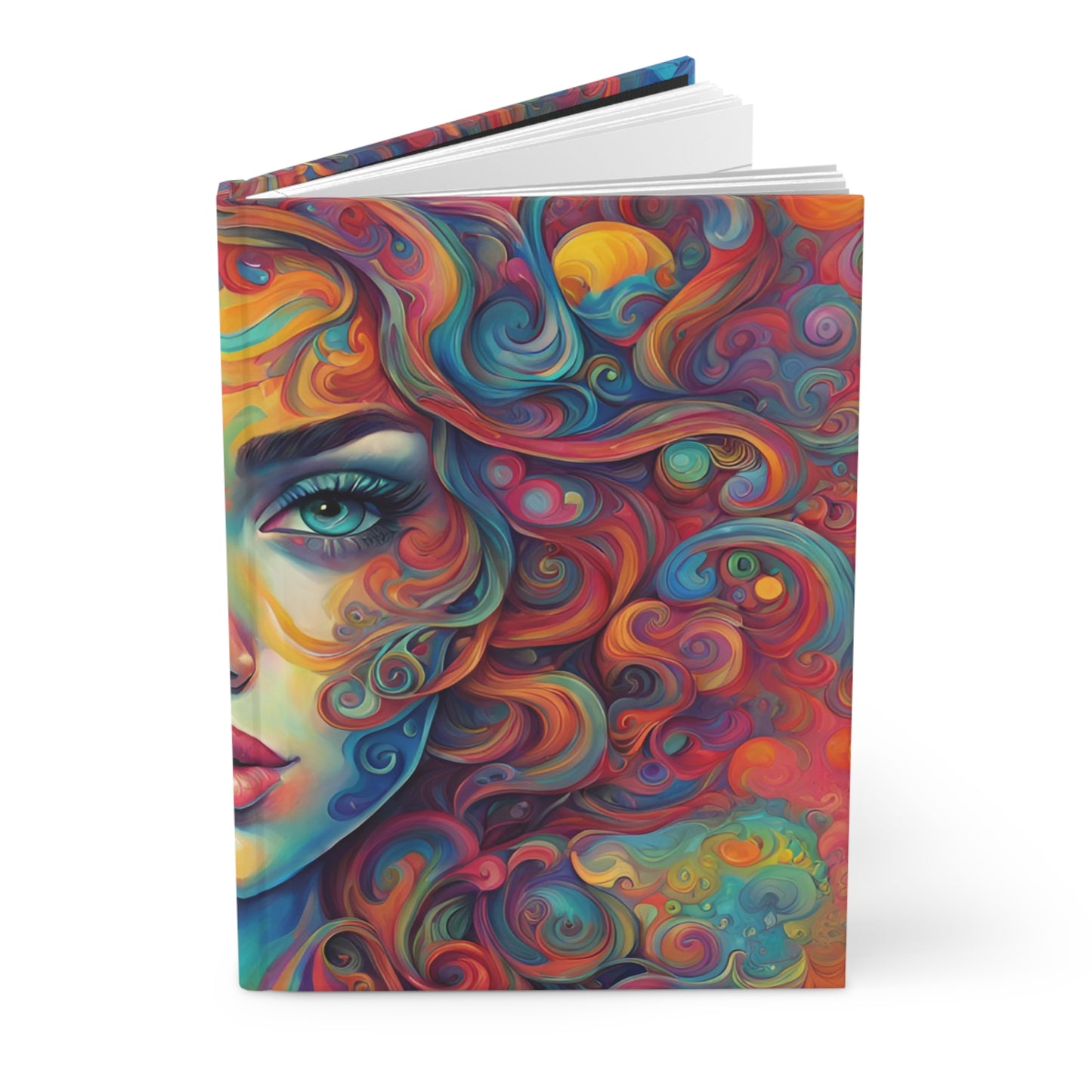 Fusion Whirl Hardcover Journal - Hippsey Creations