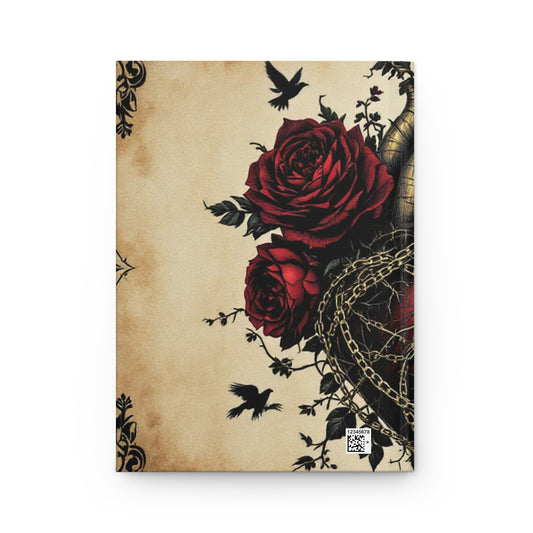 Dark Heart's Desire Hardcover Journal | 5x8 150 Pages | Hippsey Creations
