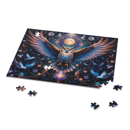 Majestic Night Watcher Puzzle | 120-500 Pieces | Hippsey Creations