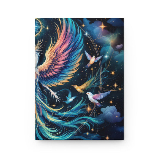 Cosmic Phoenix Rising Hardcover Journal | 5x8 150 Pages | Hippsey Creations