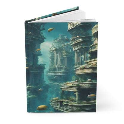 Sunken Splendor Journal – 5x8 Lined Pages, Underwater City Design