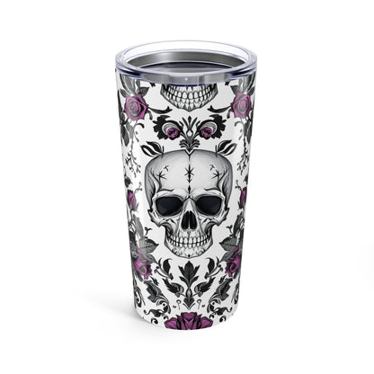 Beautiful Mortality Tumbler | 20oz Gothic Elegance | Hippsey Creations