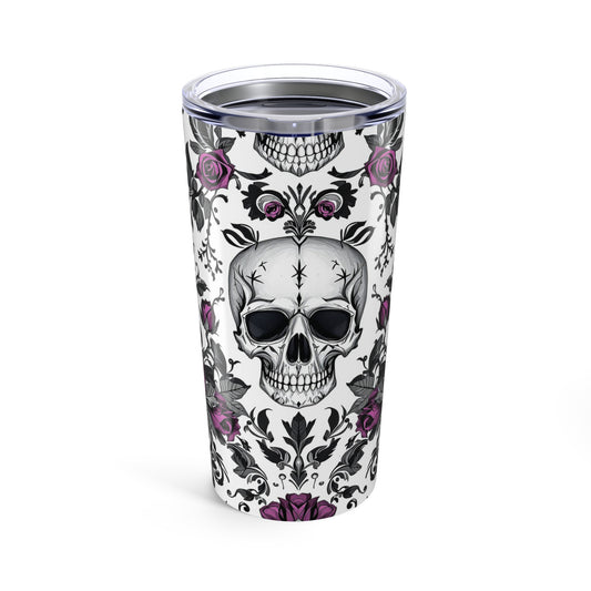 Beautiful Mortality Tumbler | 20oz Gothic Elegance | Hippsey Creations
