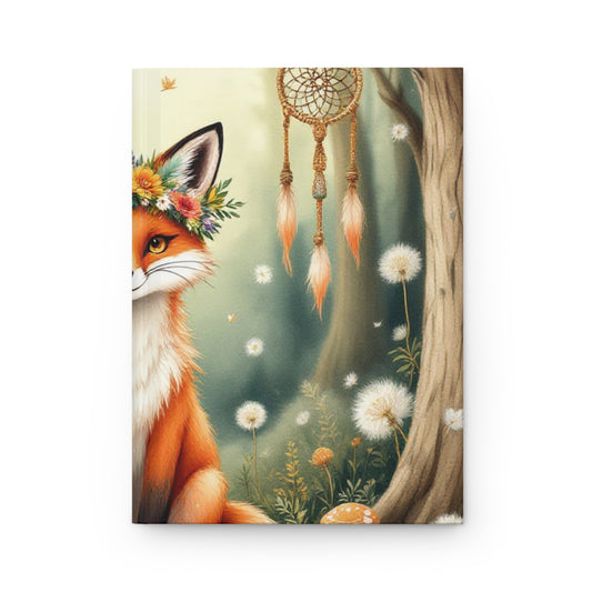 Whimsical Fox Hardcover Journal | 5x8 150 Pages | Hippsey CreationsDesign | Hippsey Creations