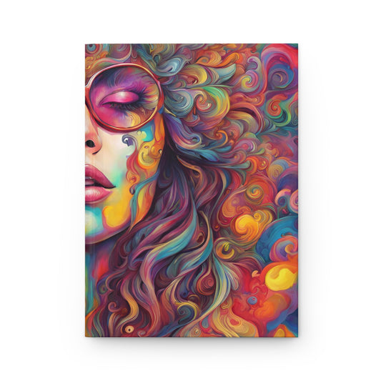 Psychedelic Palette Hardcover Journal - Hippsey Creations